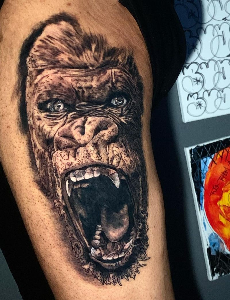 30 Amazing King Kong Tattoos You Must Love