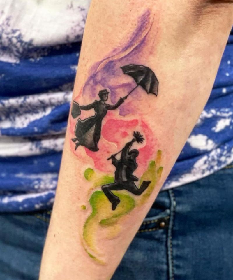 30 Pretty Mary Poppins Tattoos Give You Inspiration