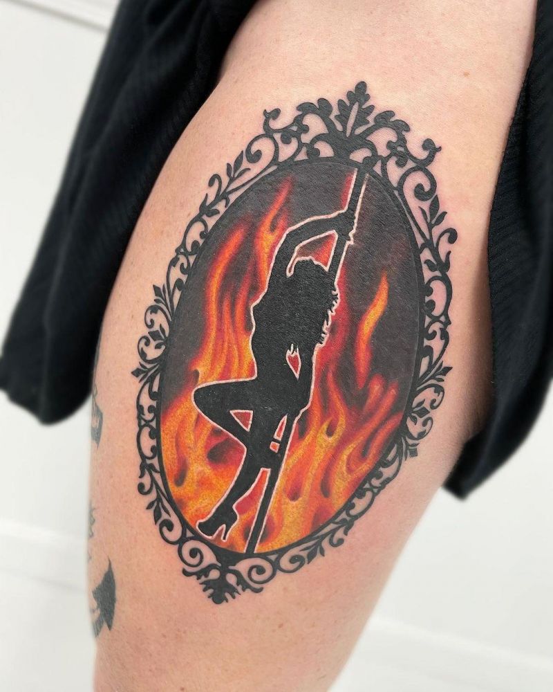 30 Pretty Pole Dance Tattoos Improve Your Temperament