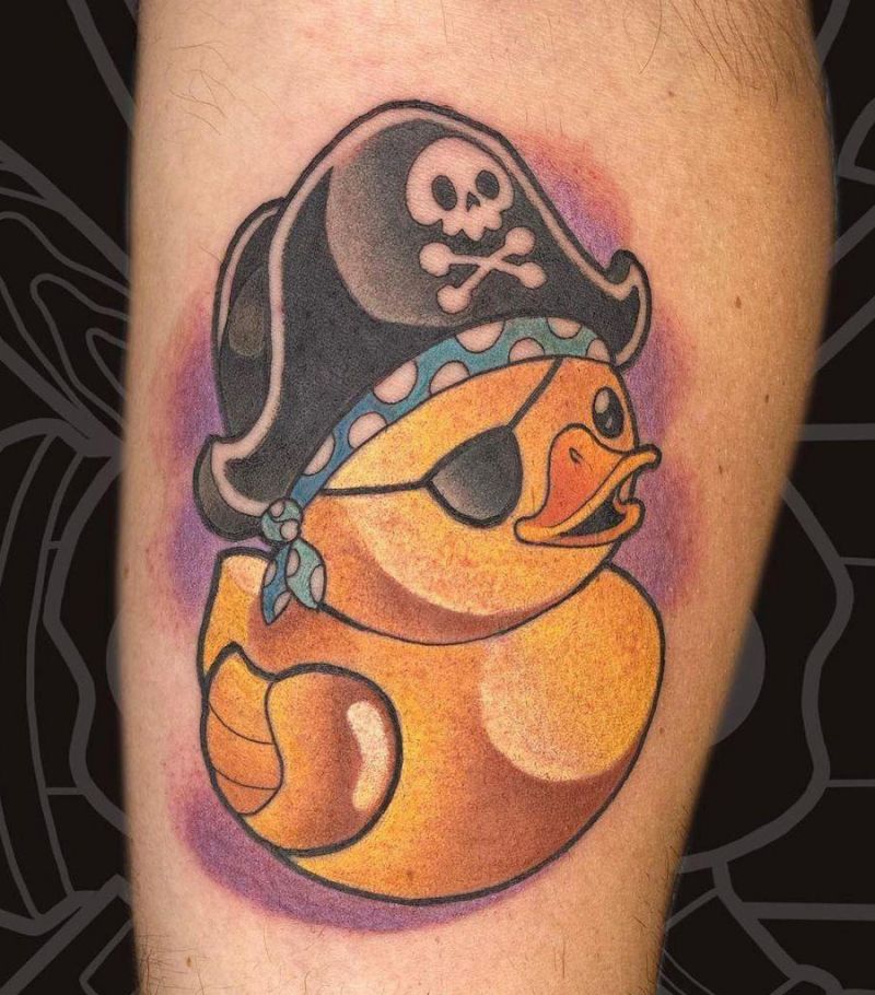 30 Cute Rubber Duck Tattoos You Can Copy