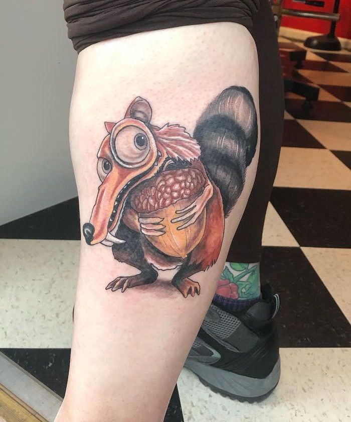 30 Funny Scrat Tattoos You Must Love