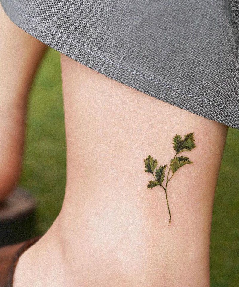 28 Unique Coriander Tattoos You Must Love