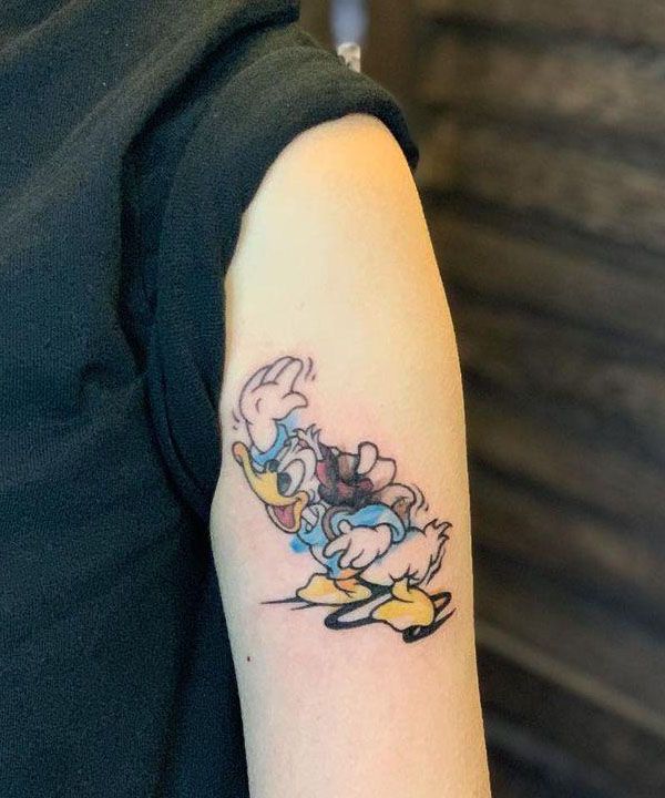 30 Cute Donald Duck Tattoos for Your Inspiration