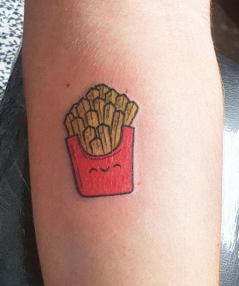 30 Unique French Fries Tattoos for Your Inspiration