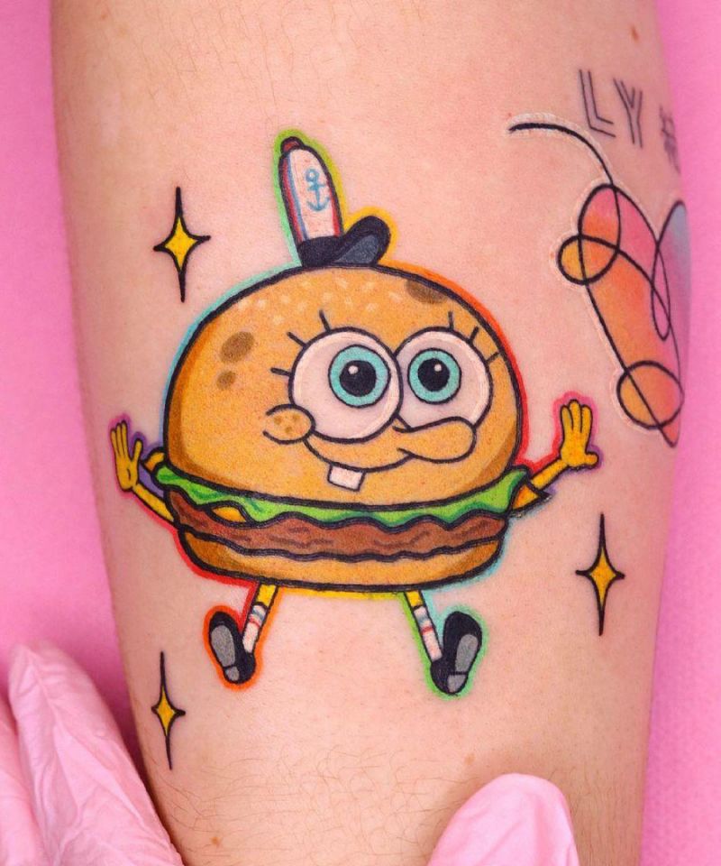 30 Unique Hamburger Tattoos to Inspire You