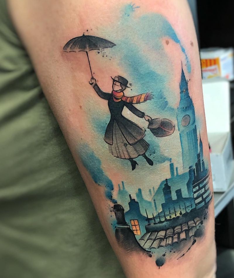 30 Pretty Mary Poppins Tattoos Give You Inspiration