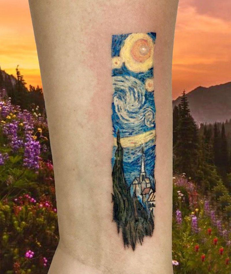 30 Pretty Van Gogh Tattoos for Your Inspiration