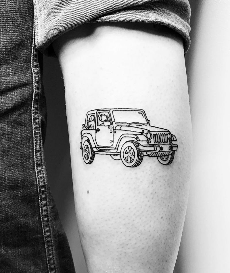 30 Unique Jeep Tattoos You Must Love