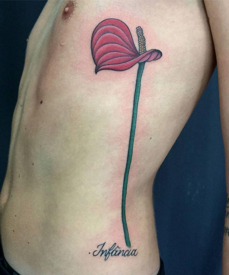 30 Pretty Anthurium Tattoos You Must Love