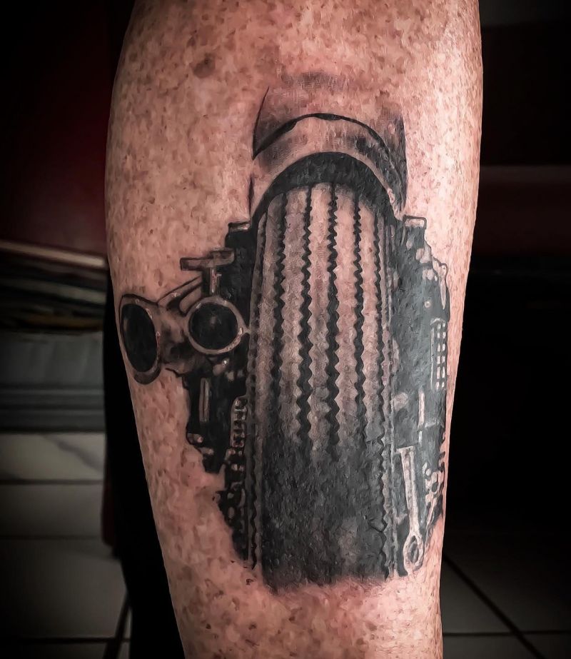 30 Unique Tire Tattoos You Must Love