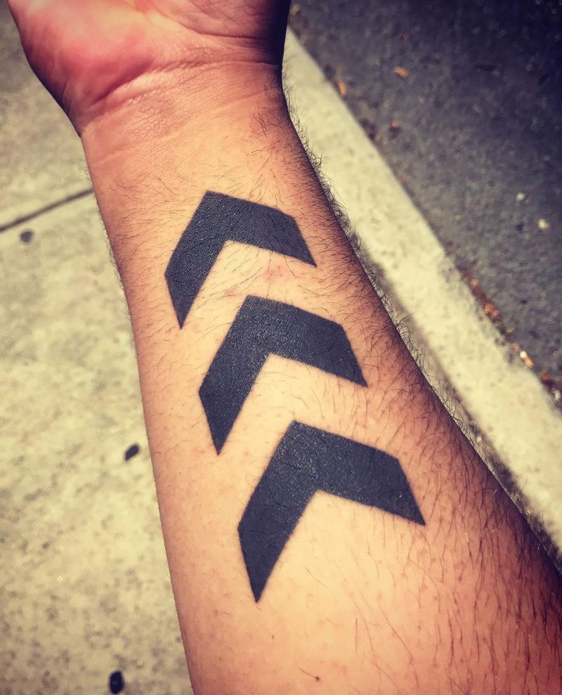 30 Unique Chevron Tattoos You Can Copy