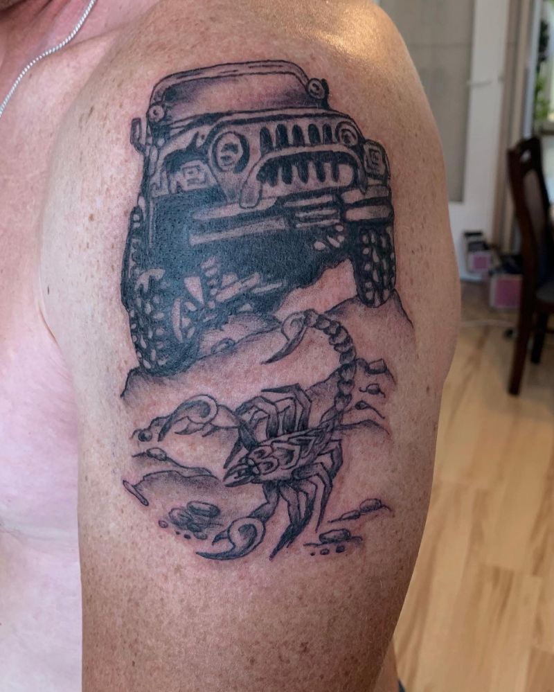 30 Unique Jeep Tattoos You Must Love