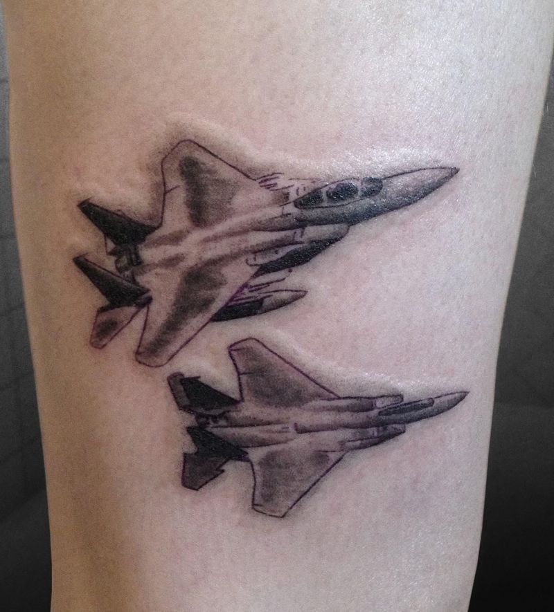 30 Great Jet Tattoos You Will Love