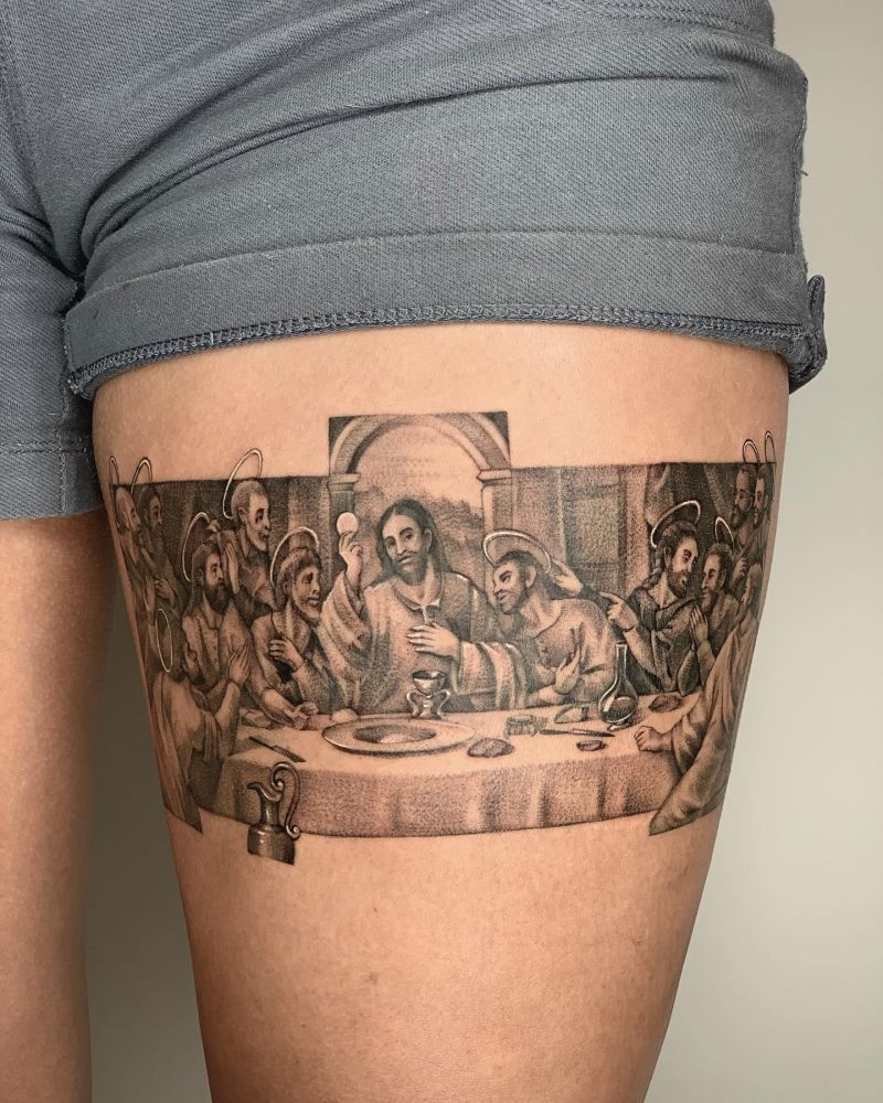 30 Unique Last Supper Tattoos You Can Copy