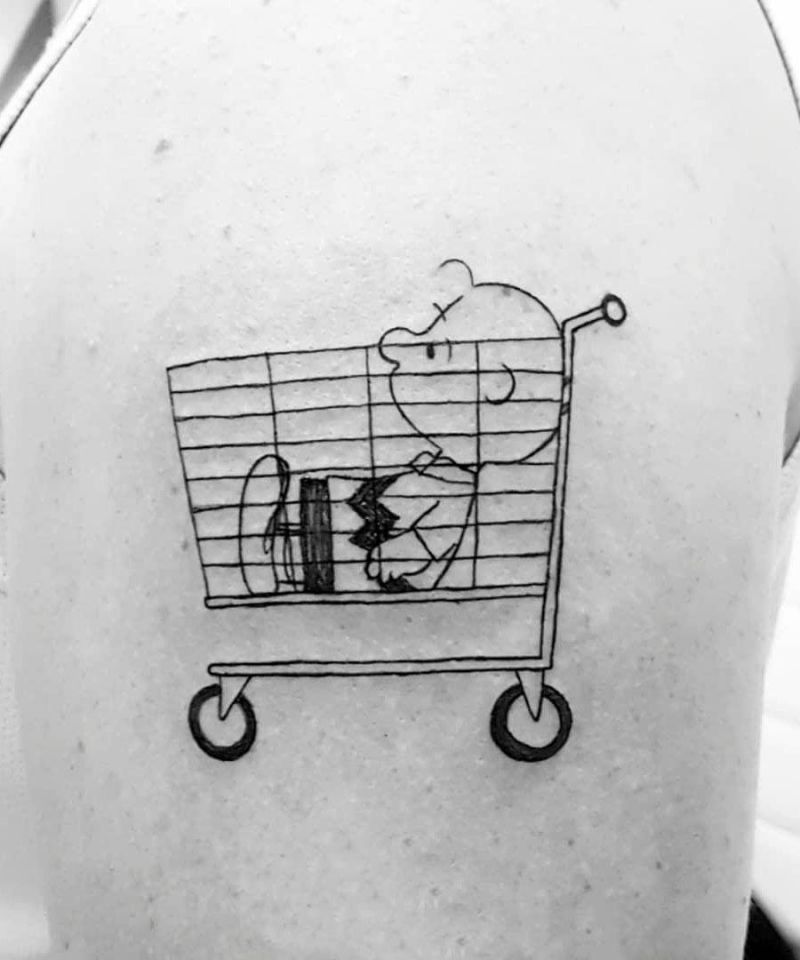 30 Unique Shopping Cart Tattoos You Can Copy