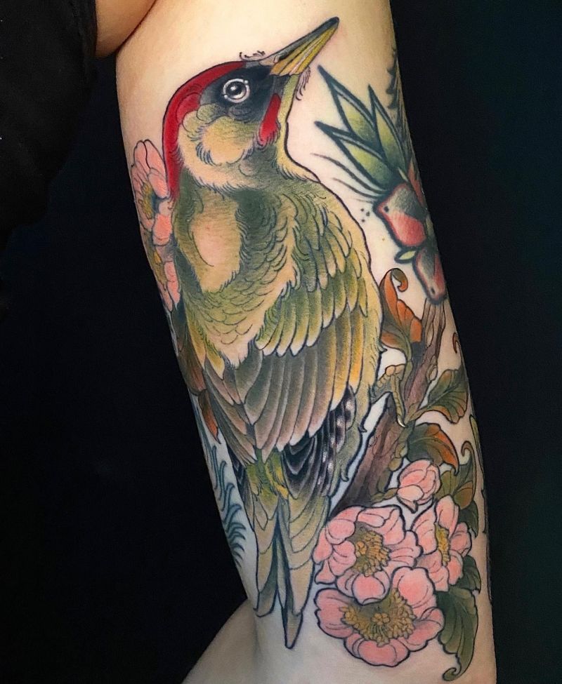 30 Pretty Woodpecker Tattoos You Must Love