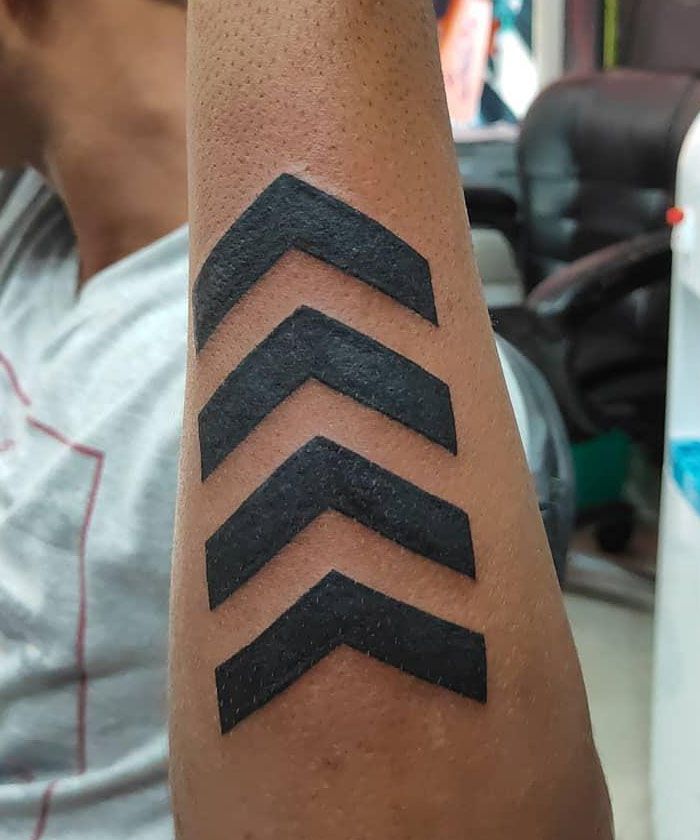 30 Unique Chevron Tattoos You Can Copy