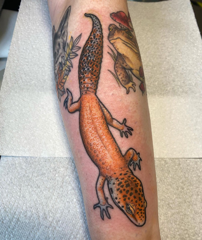 30 Exciting Gecko Tattoos You Must Love