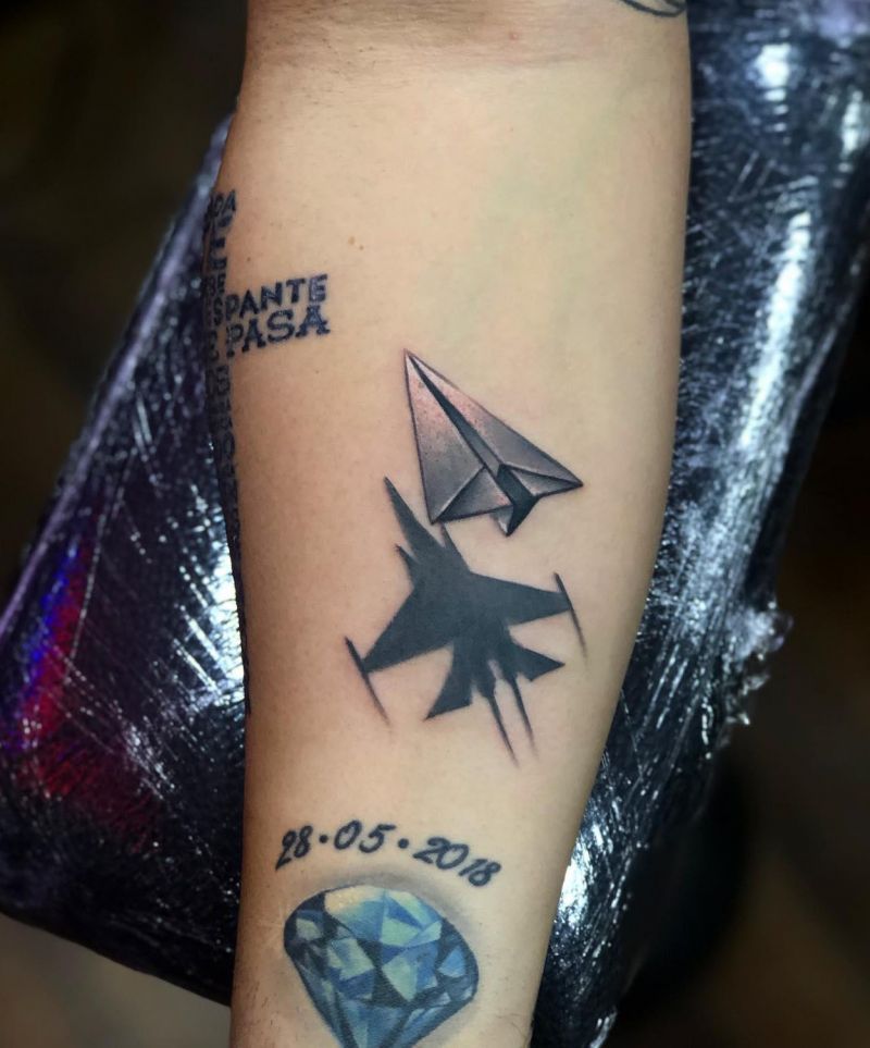 30 Great Jet Tattoos You Will Love