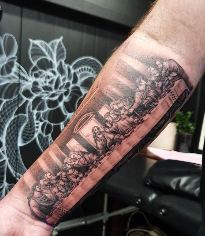 30 Unique Last Supper Tattoos You Can Copy