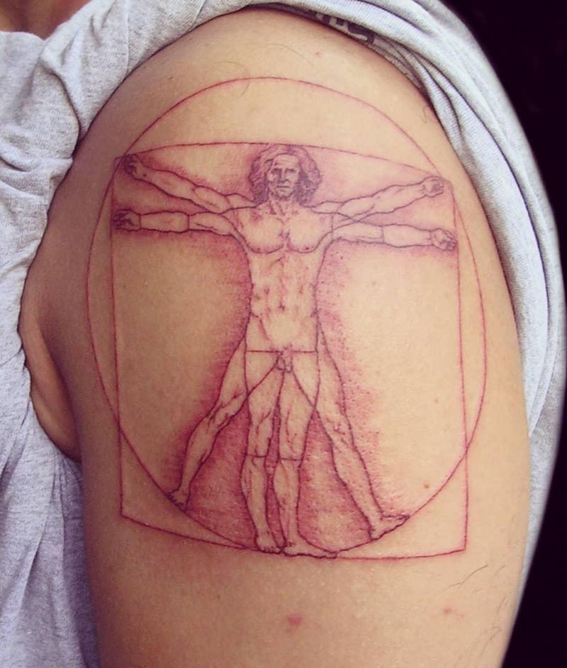 30 Great Leonardo Da Vinci Tattoos You Will Love