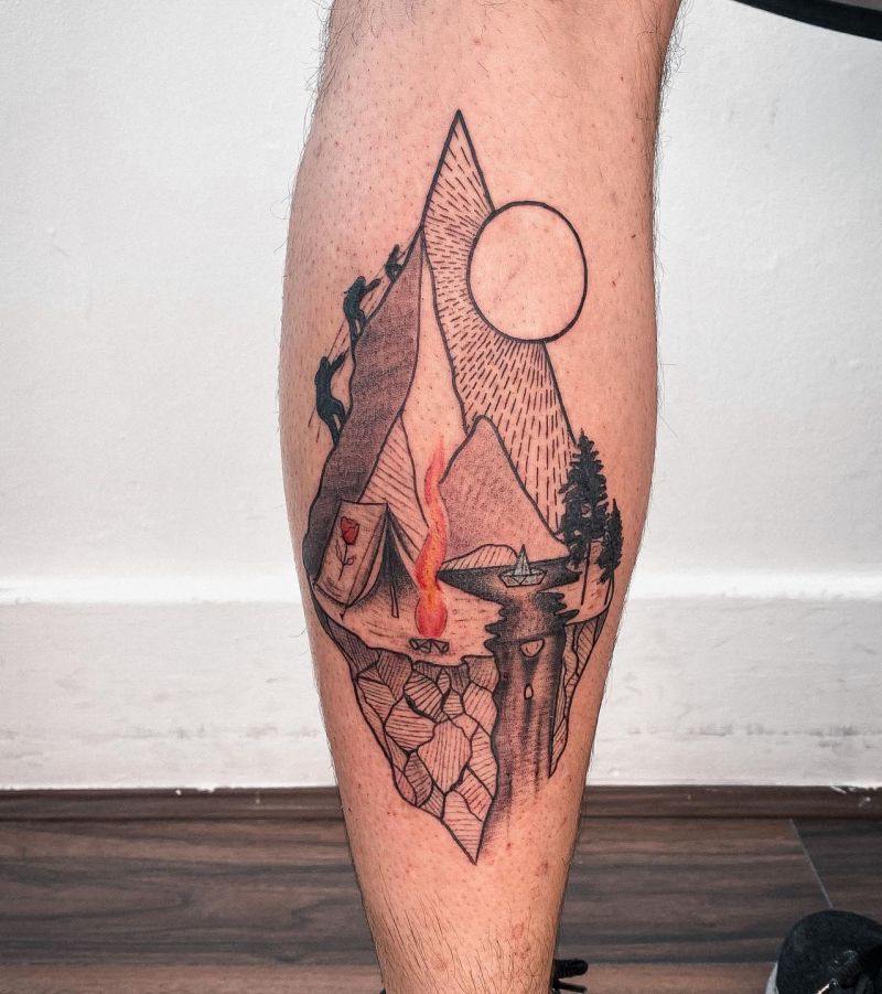 30 Unique Rock Climbing Tattoos You Can Copy