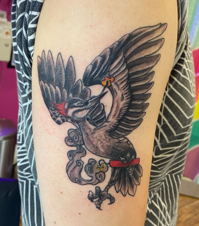 30 Pretty Woodpecker Tattoos You Must Love