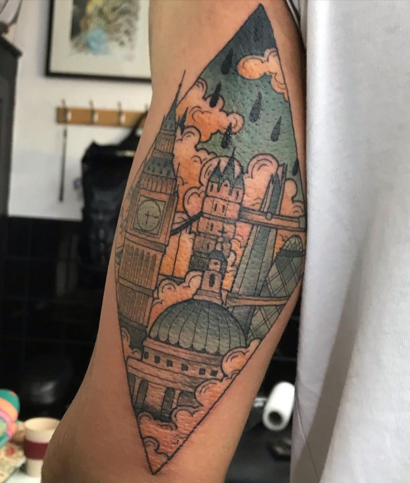 30 Unique Big Ben Tattoos Give You Inspiration