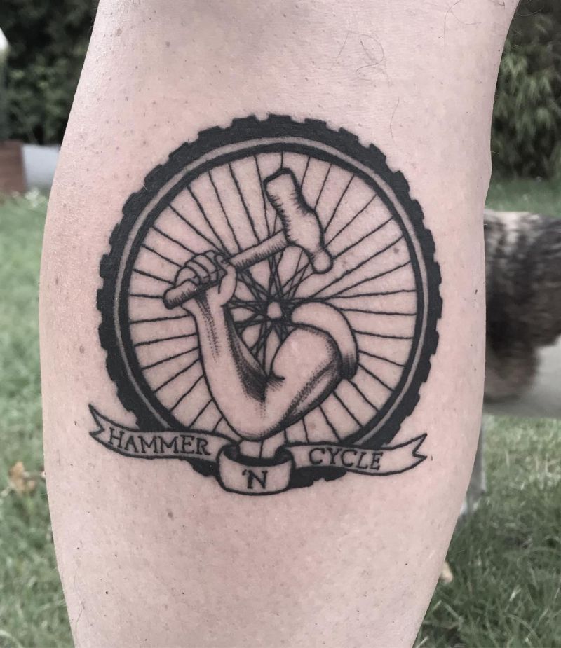 30 Unique Tire Tattoos You Must Love