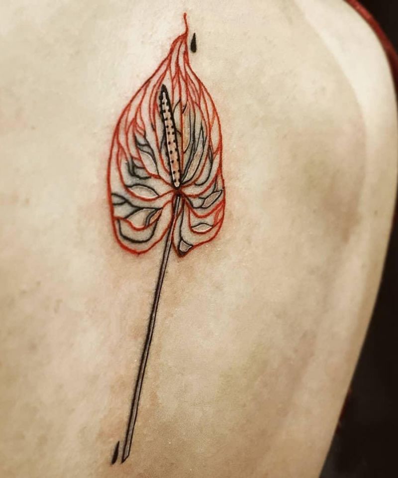 30 Pretty Anthurium Tattoos You Must Love