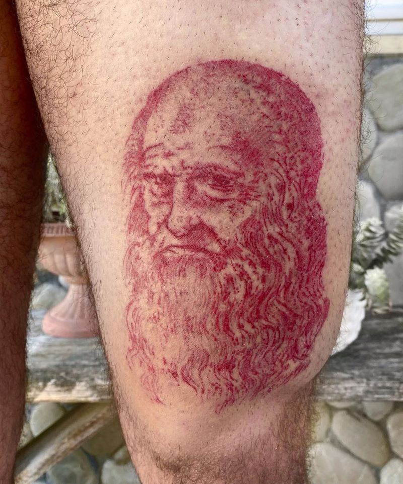 30 Great Leonardo Da Vinci Tattoos You Will Love