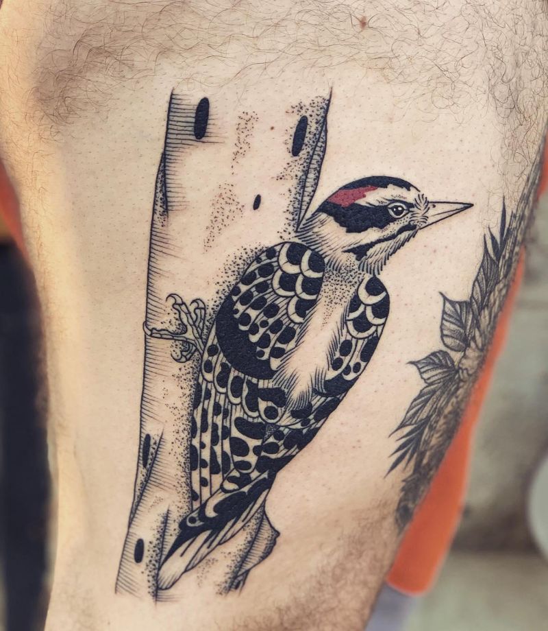 30 Pretty Woodpecker Tattoos You Must Love