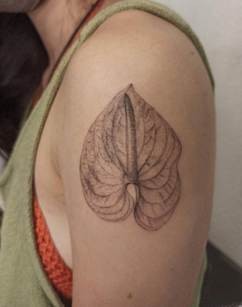 30 Pretty Anthurium Tattoos You Must Love