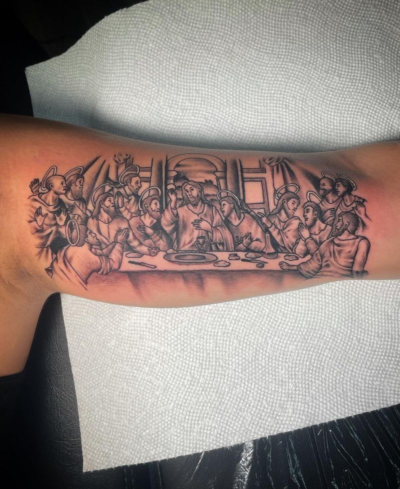 30 Unique Last Supper Tattoos You Can Copy