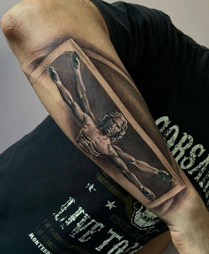 30 Great Leonardo Da Vinci Tattoos You Will Love