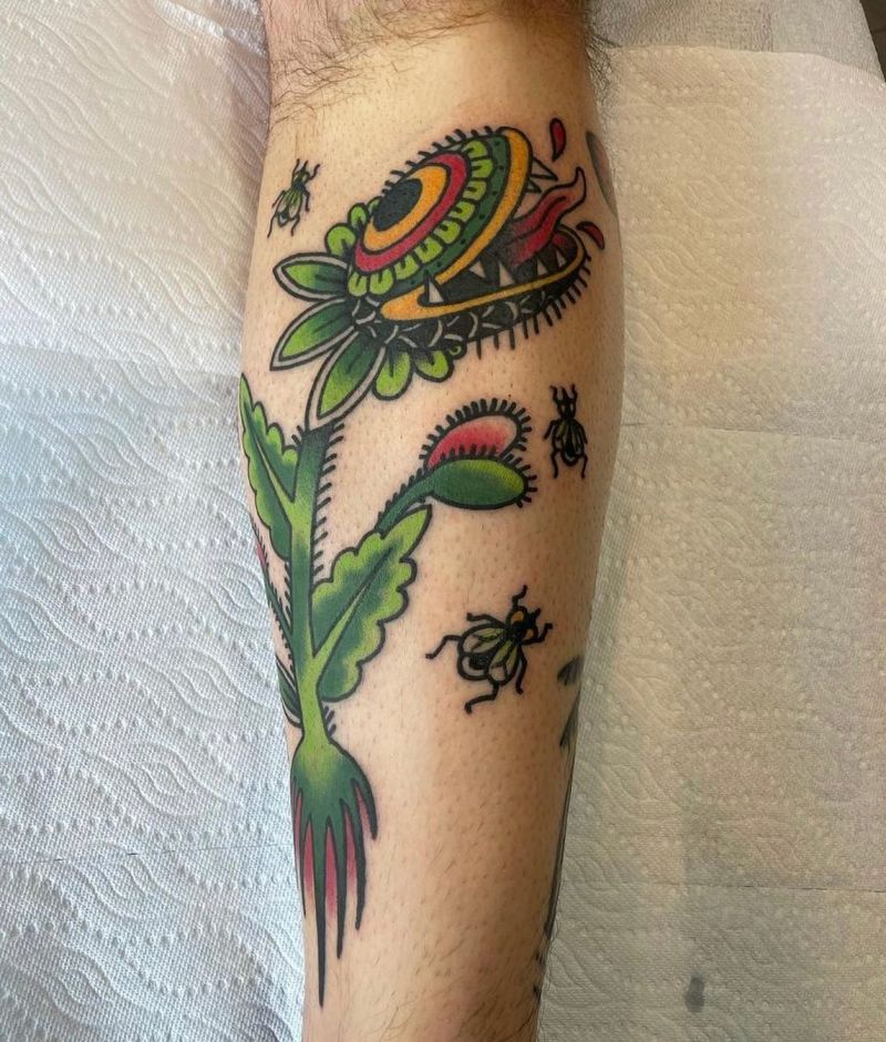 30 Unique Venus Flytrap Tattoos You Must Love