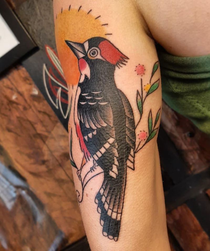 30 Pretty Woodpecker Tattoos You Must Love