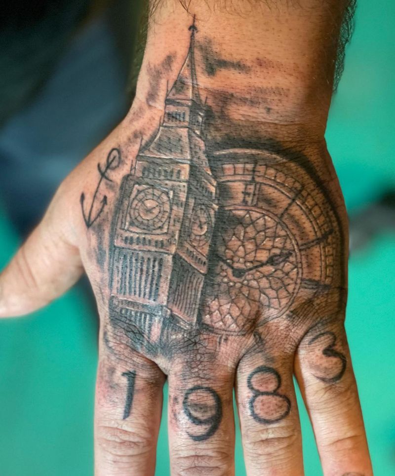 30 Unique Big Ben Tattoos Give You Inspiration