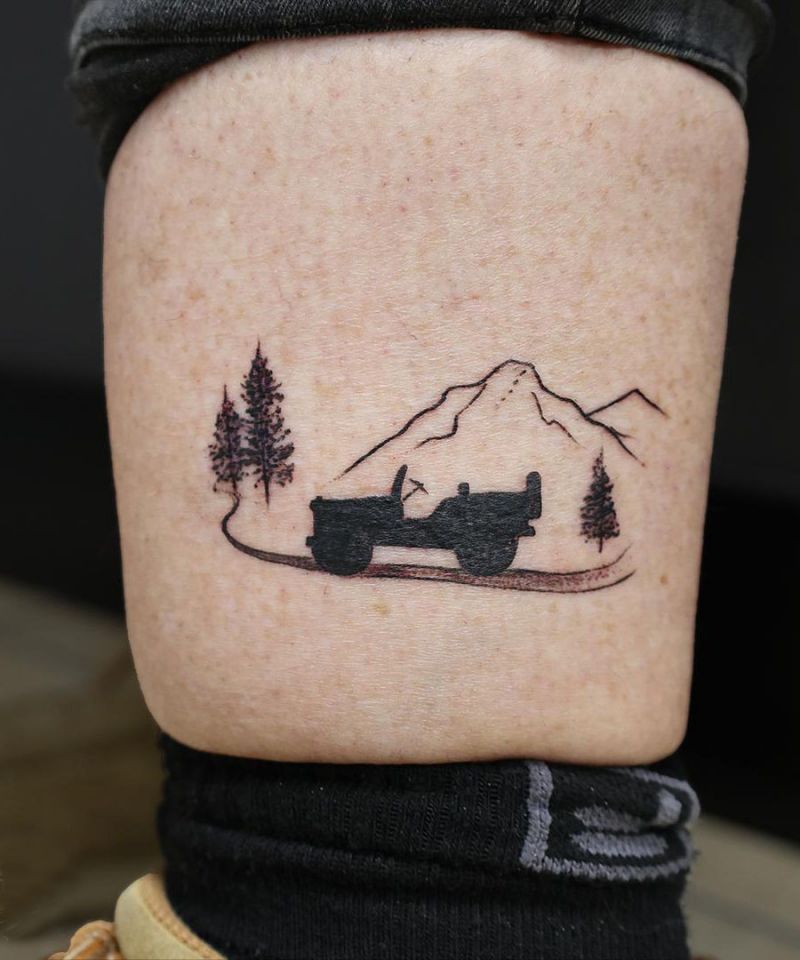 30 Unique Jeep Tattoos You Must Love