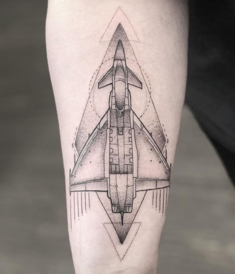 30 Great Jet Tattoos You Will Love