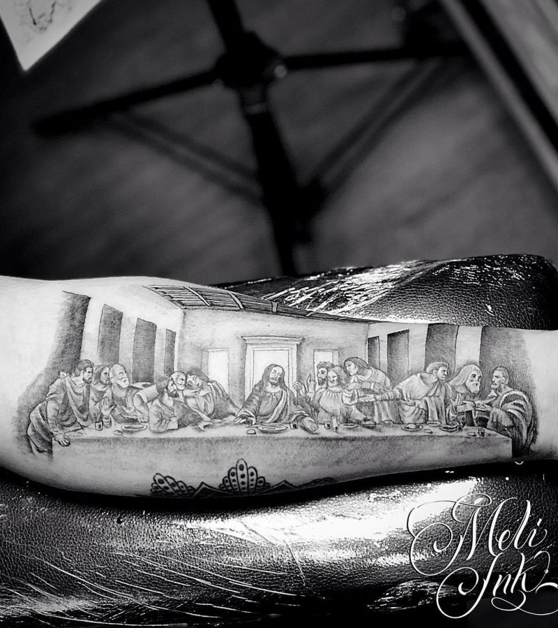 30 Unique Last Supper Tattoos You Can Copy