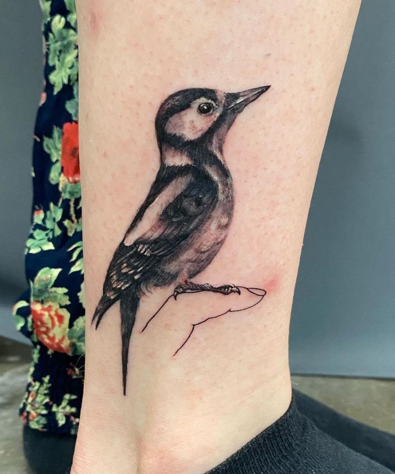 30 Pretty Woodpecker Tattoos You Must Love