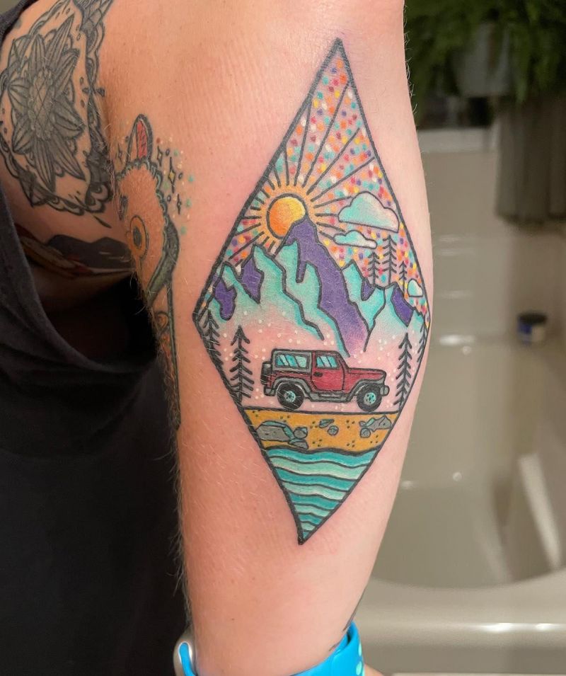 30 Unique Jeep Tattoos You Must Love