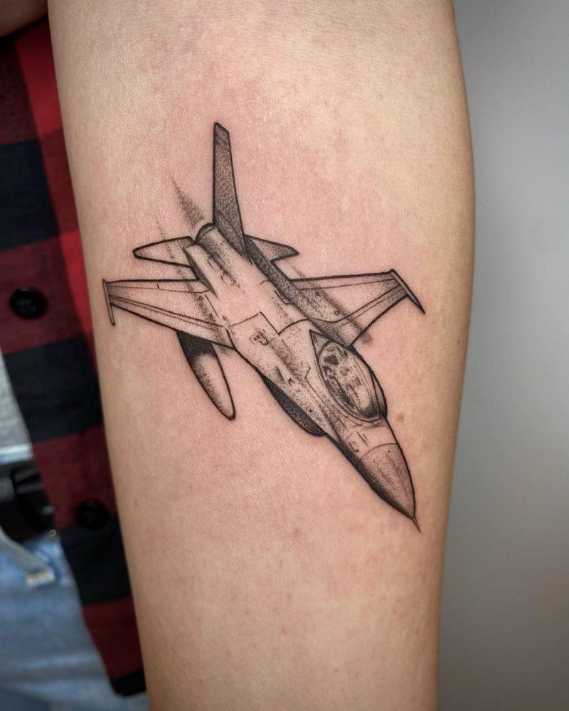 30 Great Jet Tattoos You Will Love