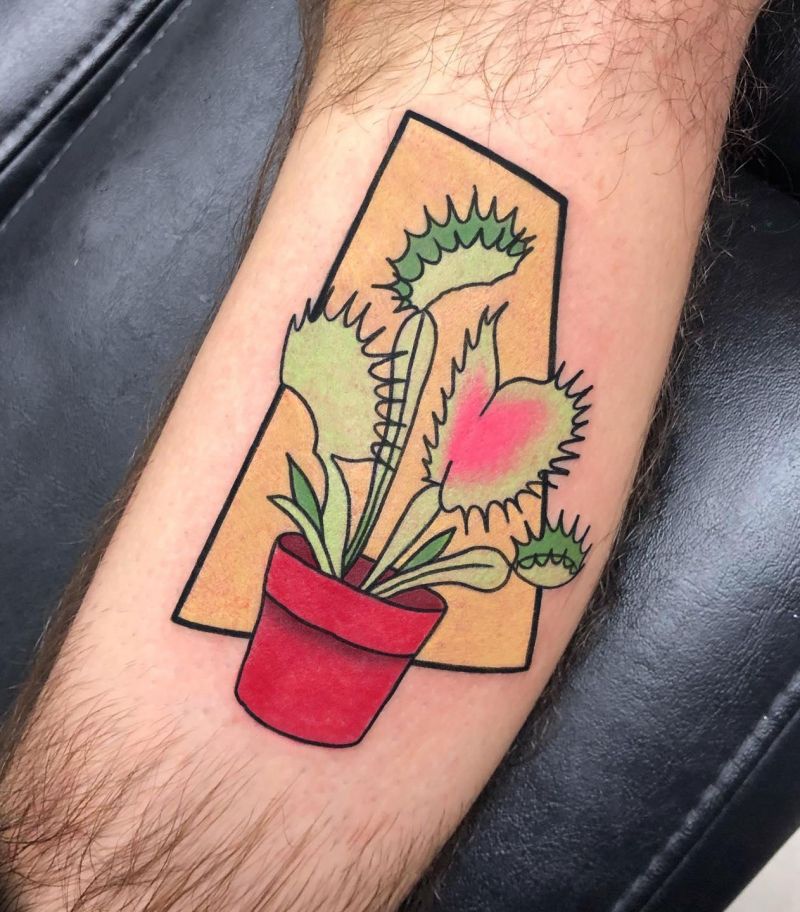 30 Unique Venus Flytrap Tattoos You Must Love