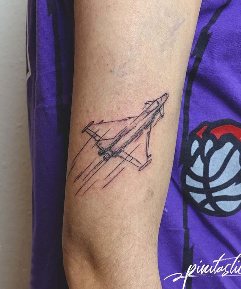 30 Great Jet Tattoos You Will Love