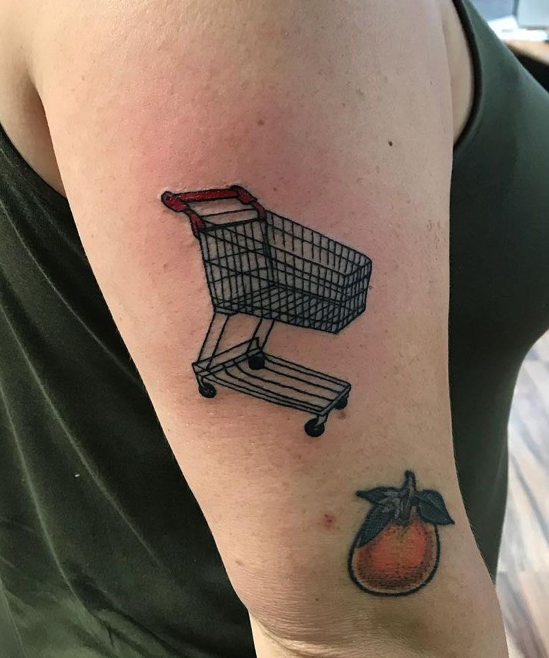 30 Unique Shopping Cart Tattoos You Can Copy