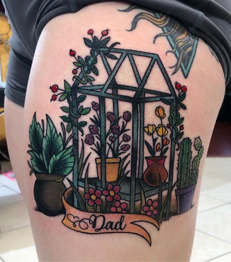 18 Unique Greenhouse Tattoos to Inspire You