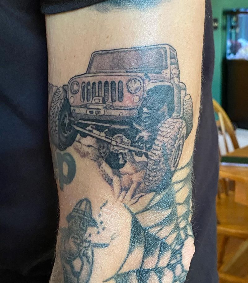 30 Unique Jeep Tattoos You Must Love