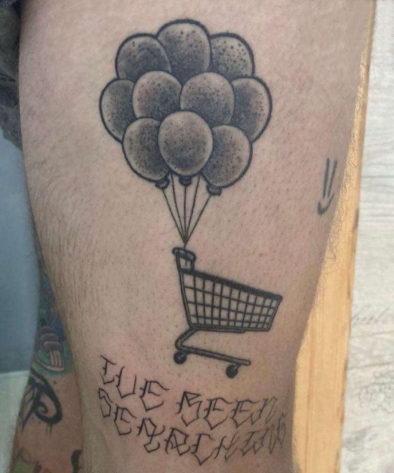 30 Unique Shopping Cart Tattoos You Can Copy